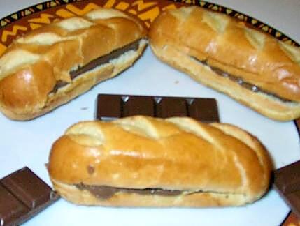 recette Petits pain au lait au chocolat