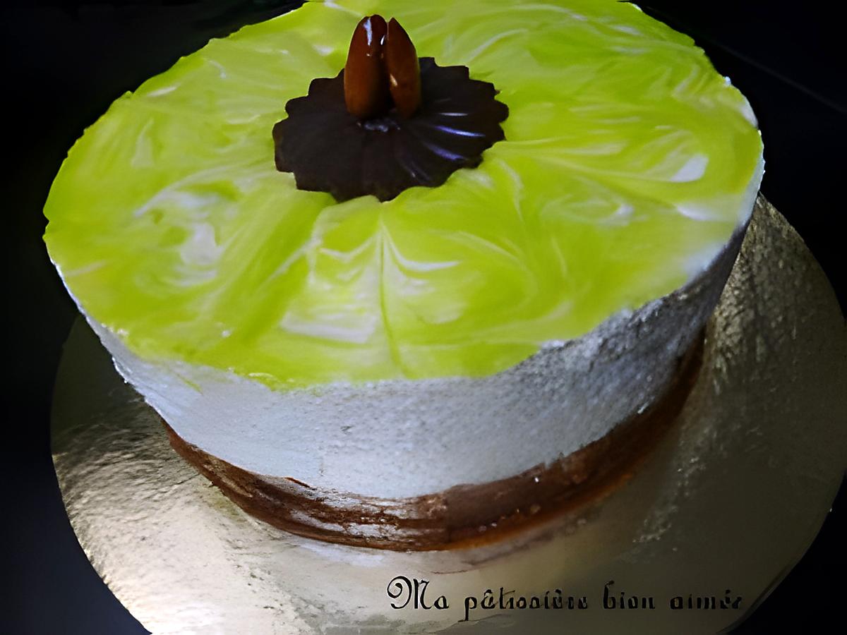 recette Entremet poire caramel