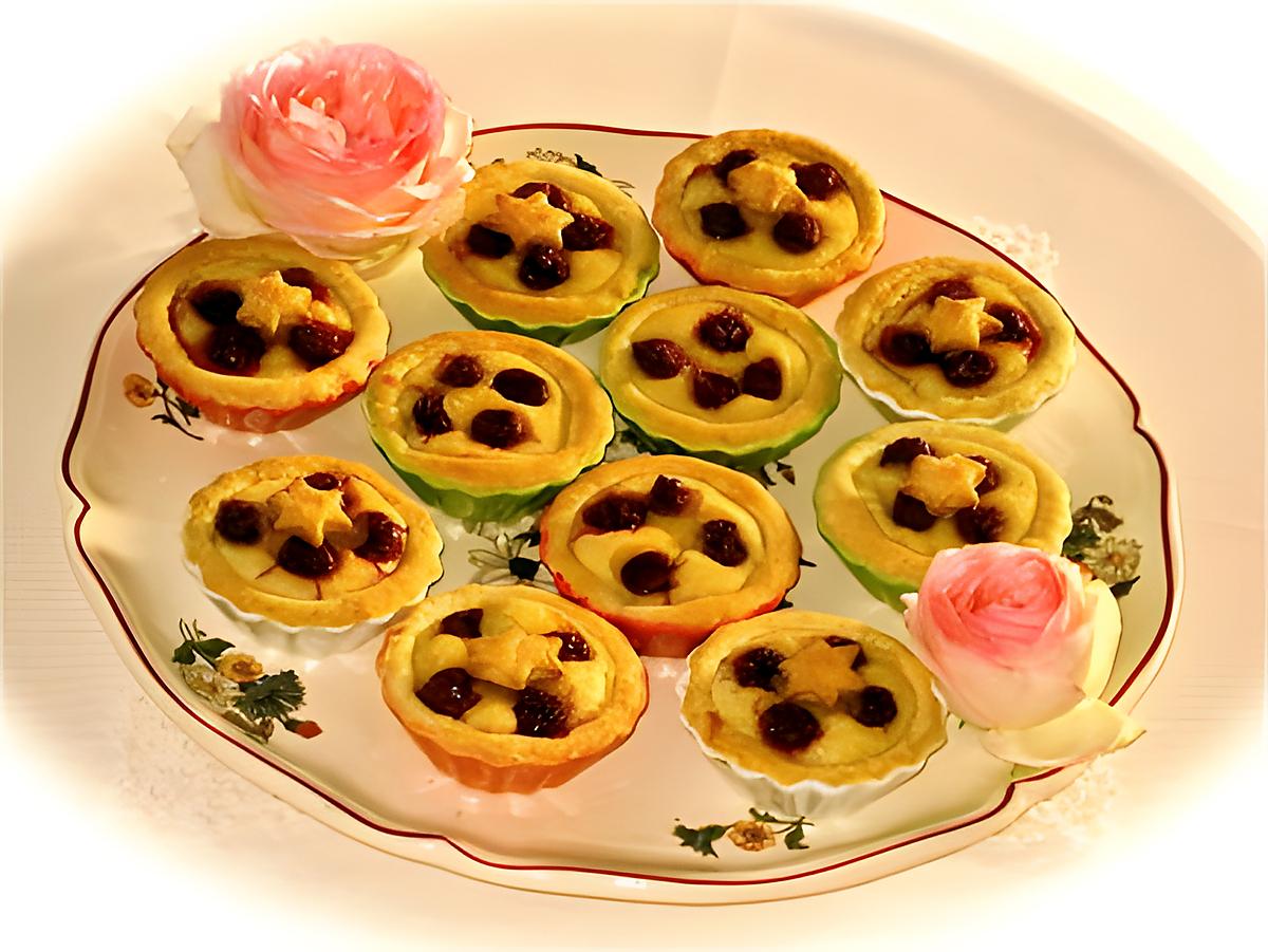 recette TARTELETTES AMANDINES AUX GRIOTTES