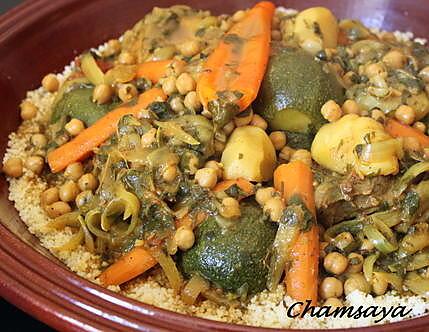 recette Couscous poulet, agneau et légumes