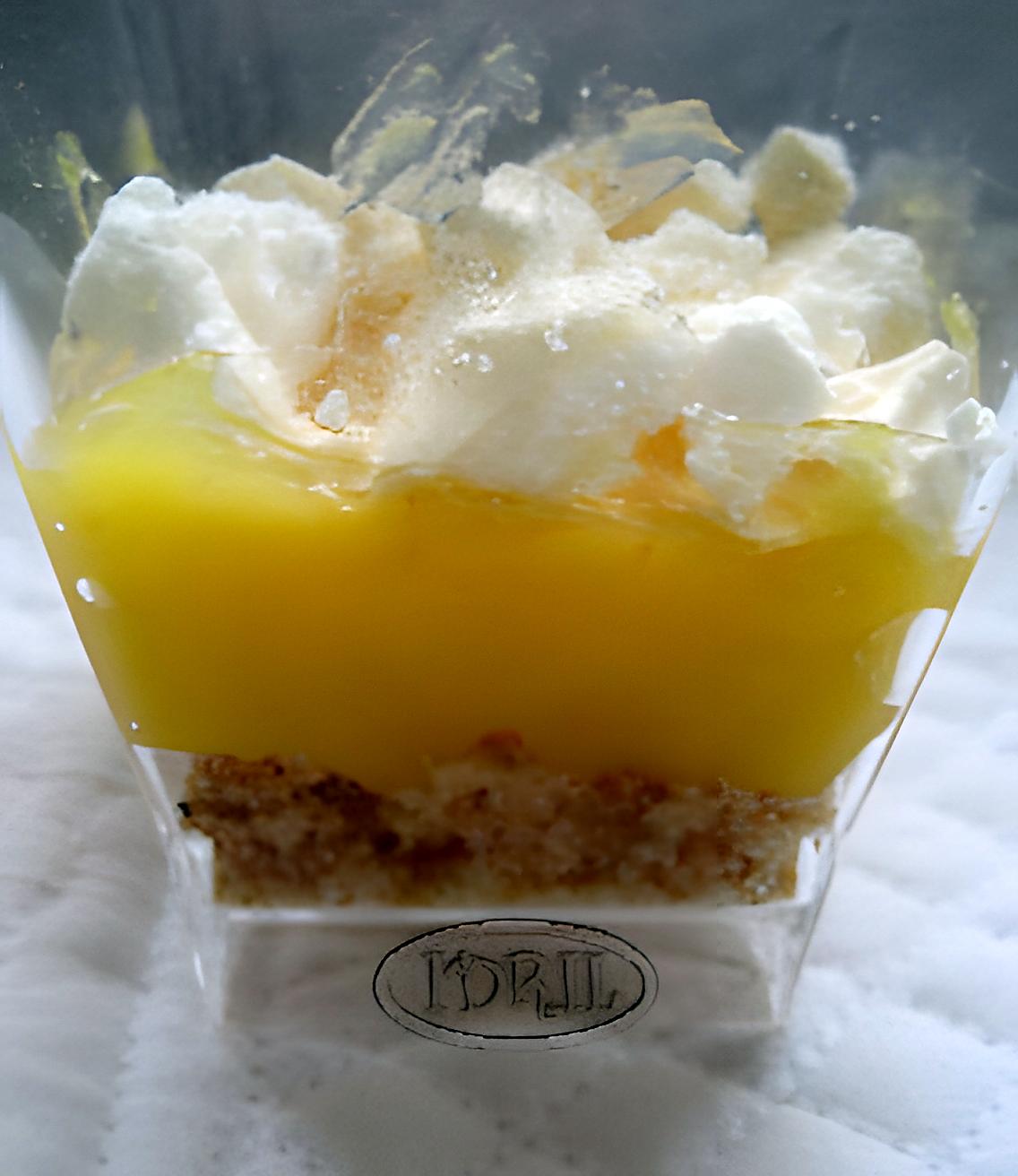 recette tarte au citron en verrine