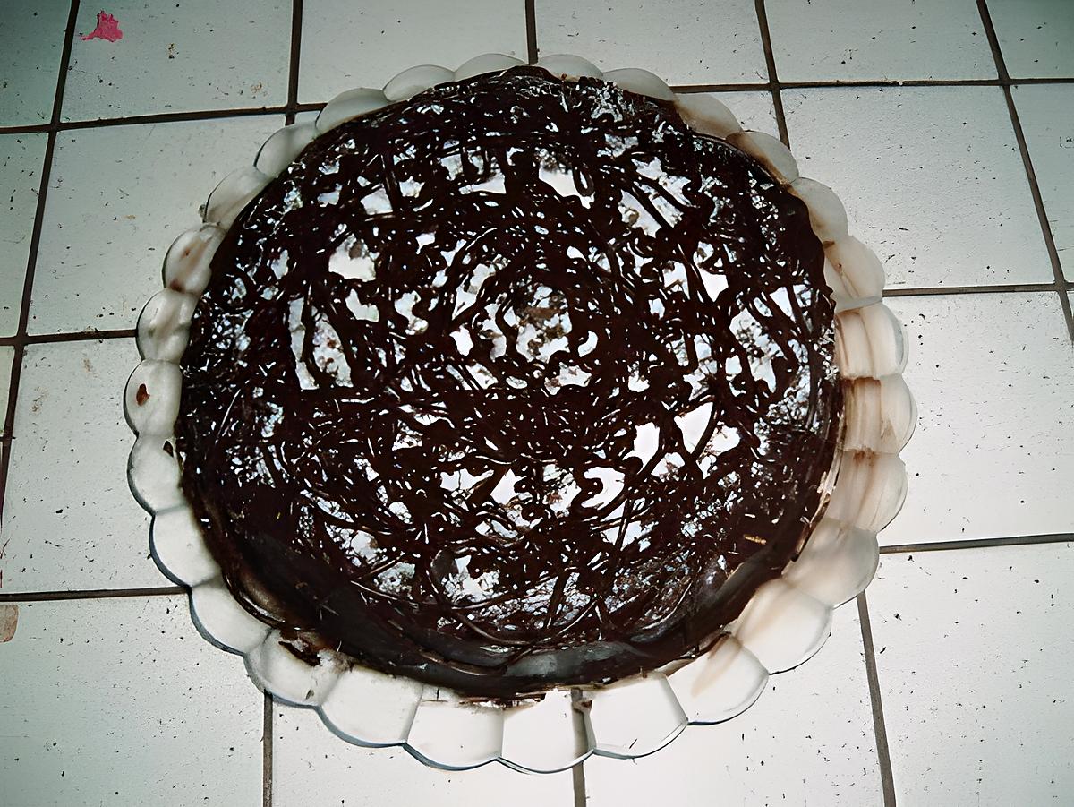 recette tarte gâteau à la crème au chocolat