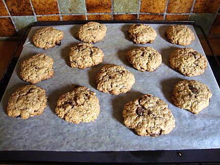 recette COOKIE.aux choco..et flocons d avoine