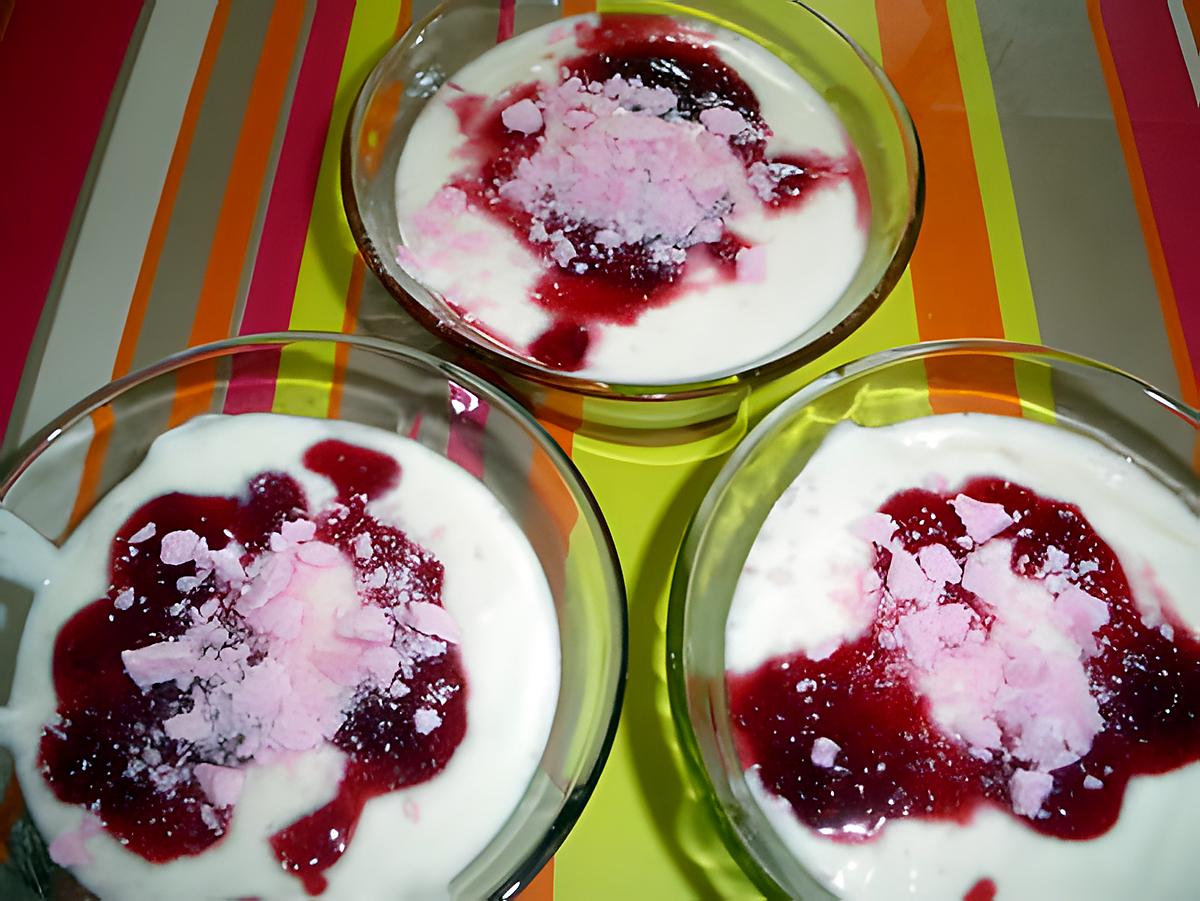 recette fromage blanc au coulis de framboises