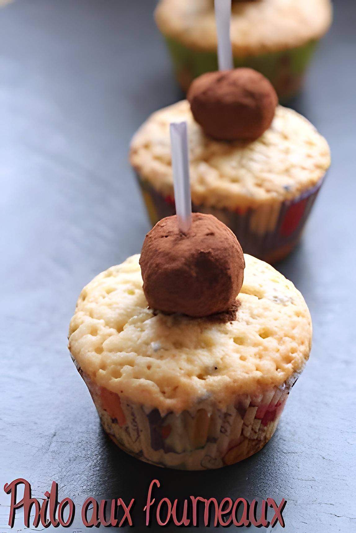 recette Cupcakes à la truffe au chocolat