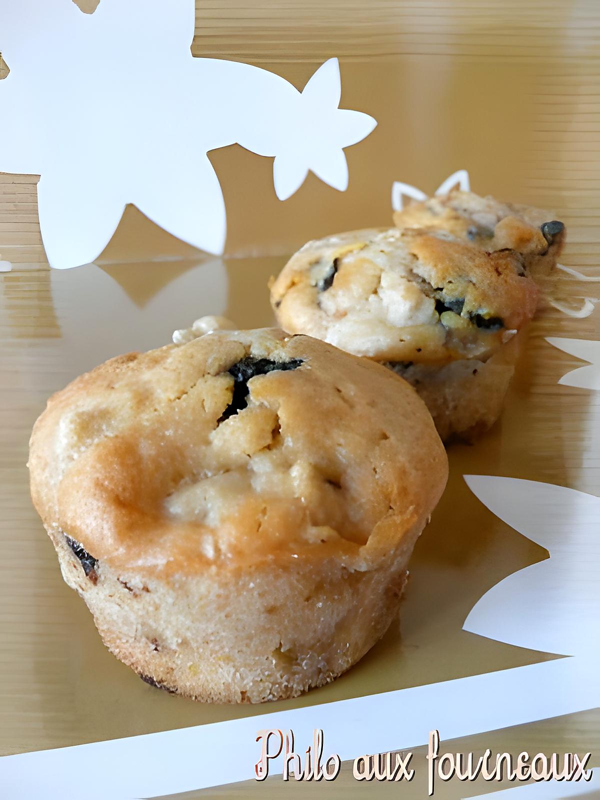 recette Muffins au chocolat, poires & cardamome