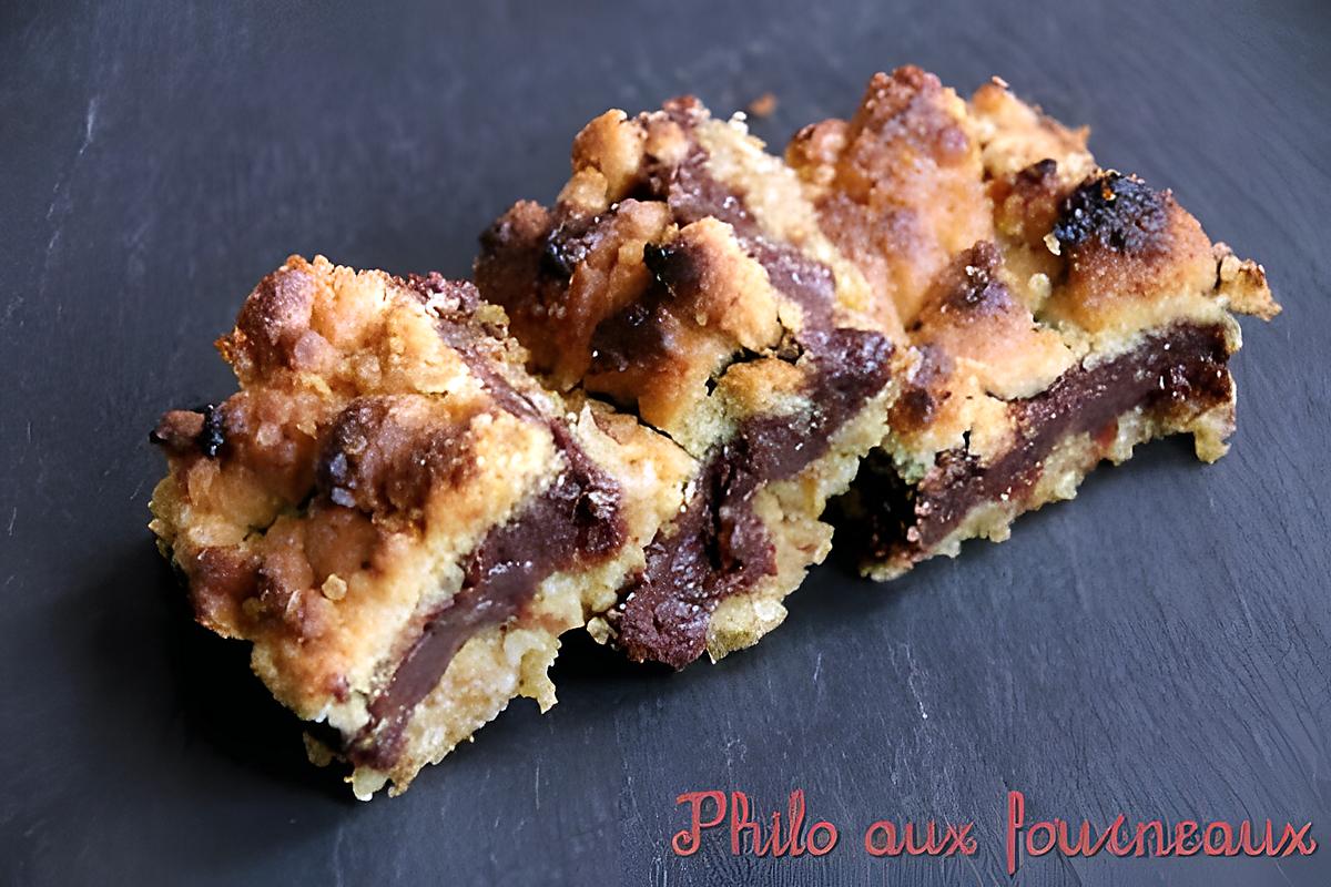 recette Carrés croustillants aux flocons d'avoine & chocolat