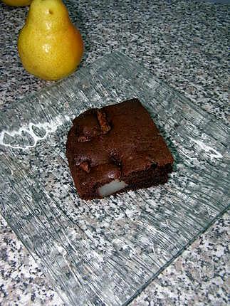 recette gateau chocolat poires