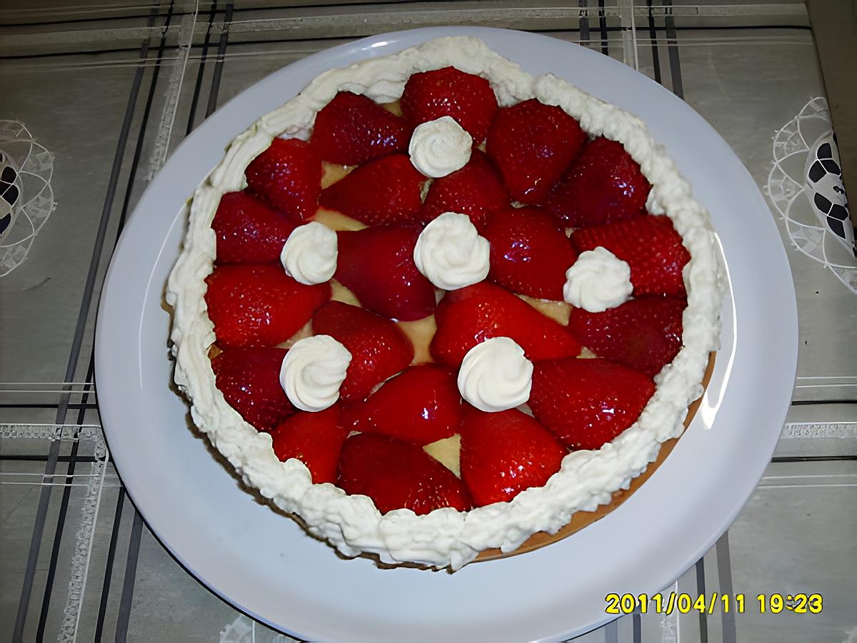 recette TARTE AUX FRAISES