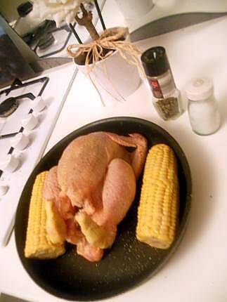 recette Epis de maïs&poulet
