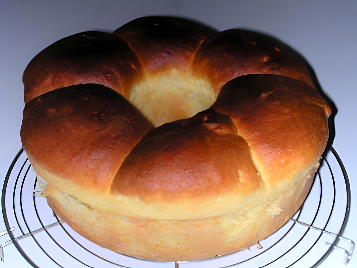 recette Grosse brioche moelleuse et filante