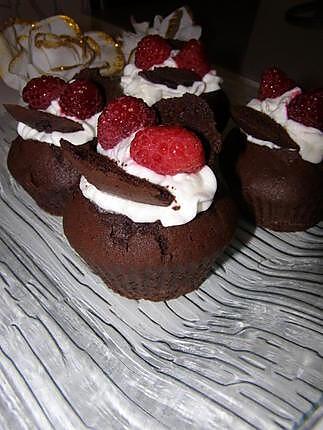 recette cupcakes cacao framboise