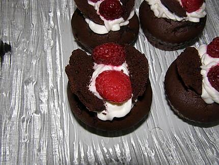 recette cupcakes cacao framboise