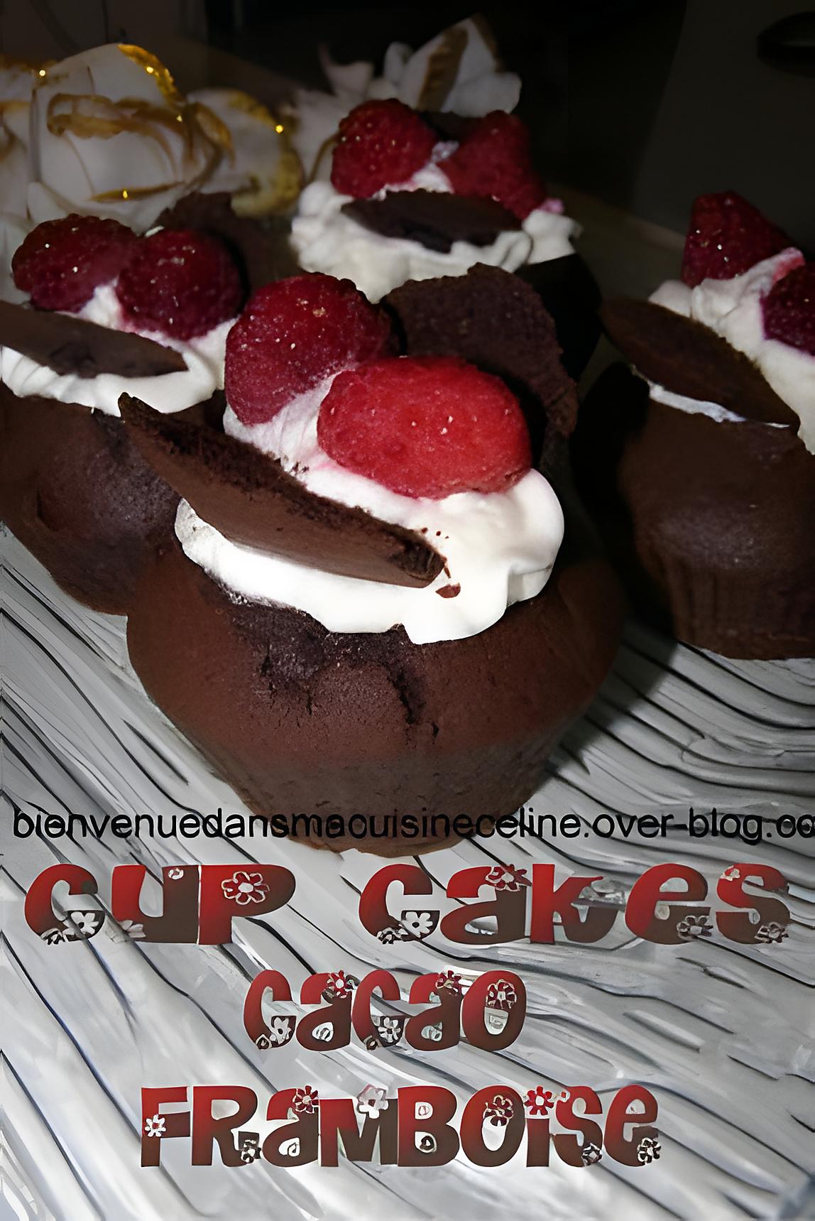 recette cupcakes cacao framboise