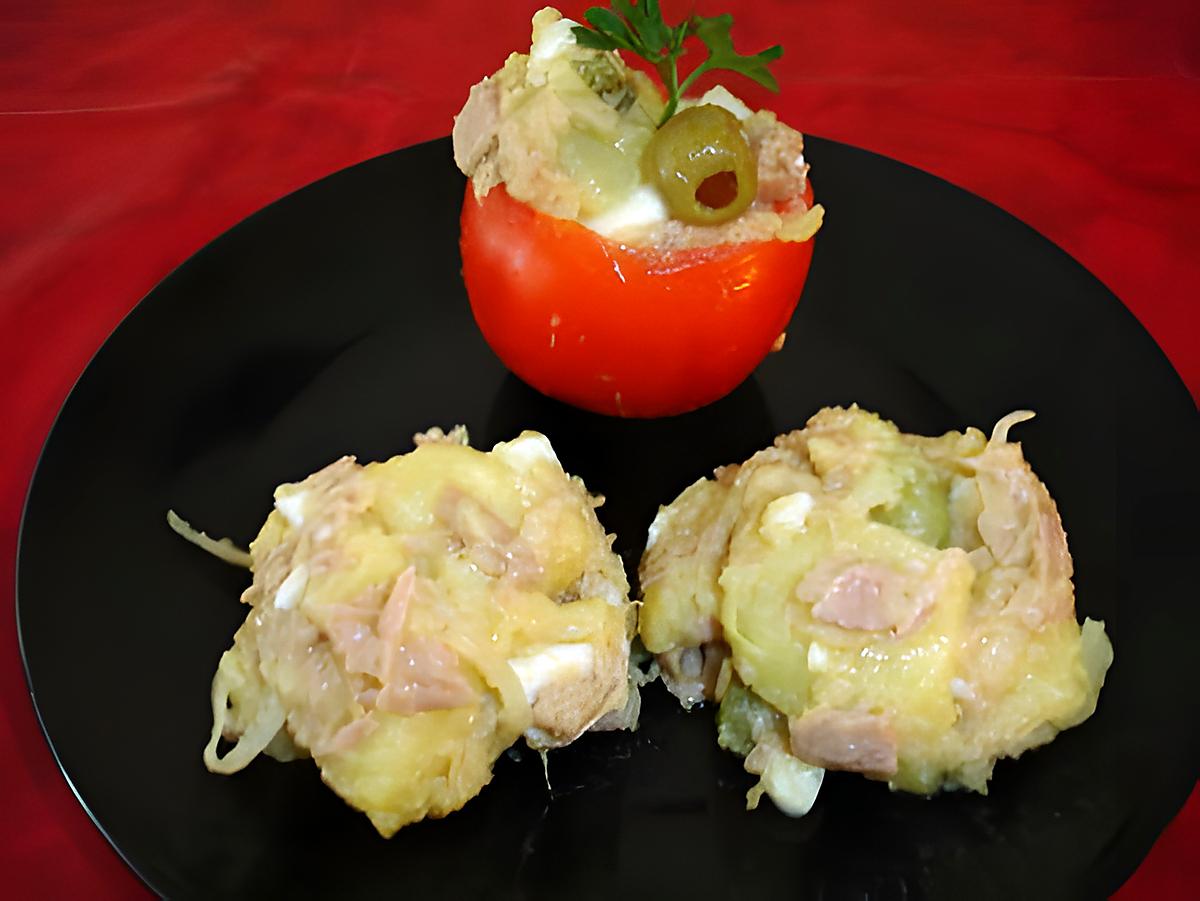 recette Salade de pommes de terre thon oeufs cornichons