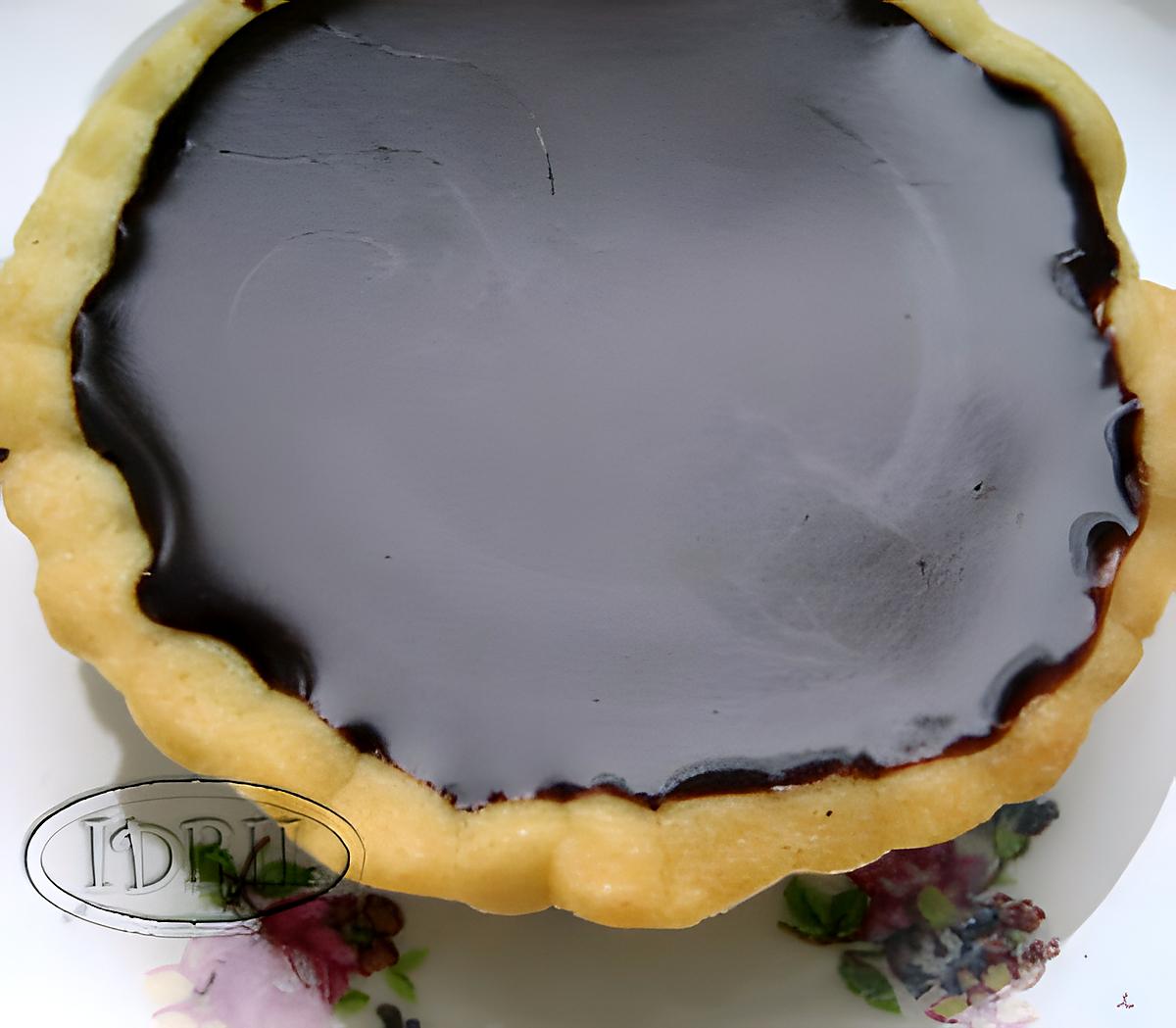 recette tarte ganache chocolatissime