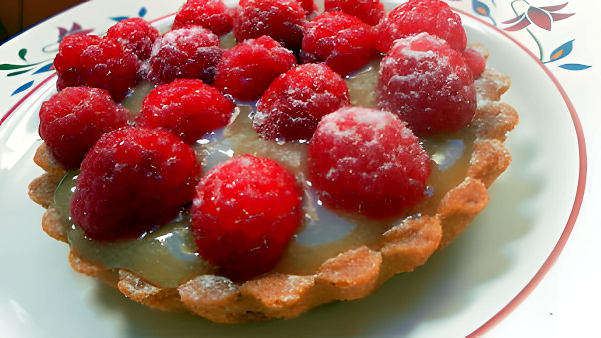 recette Tartelettes aux framboises crème au citron