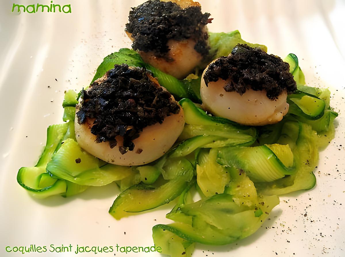 recette Coquilles saint jacques à la tapenade