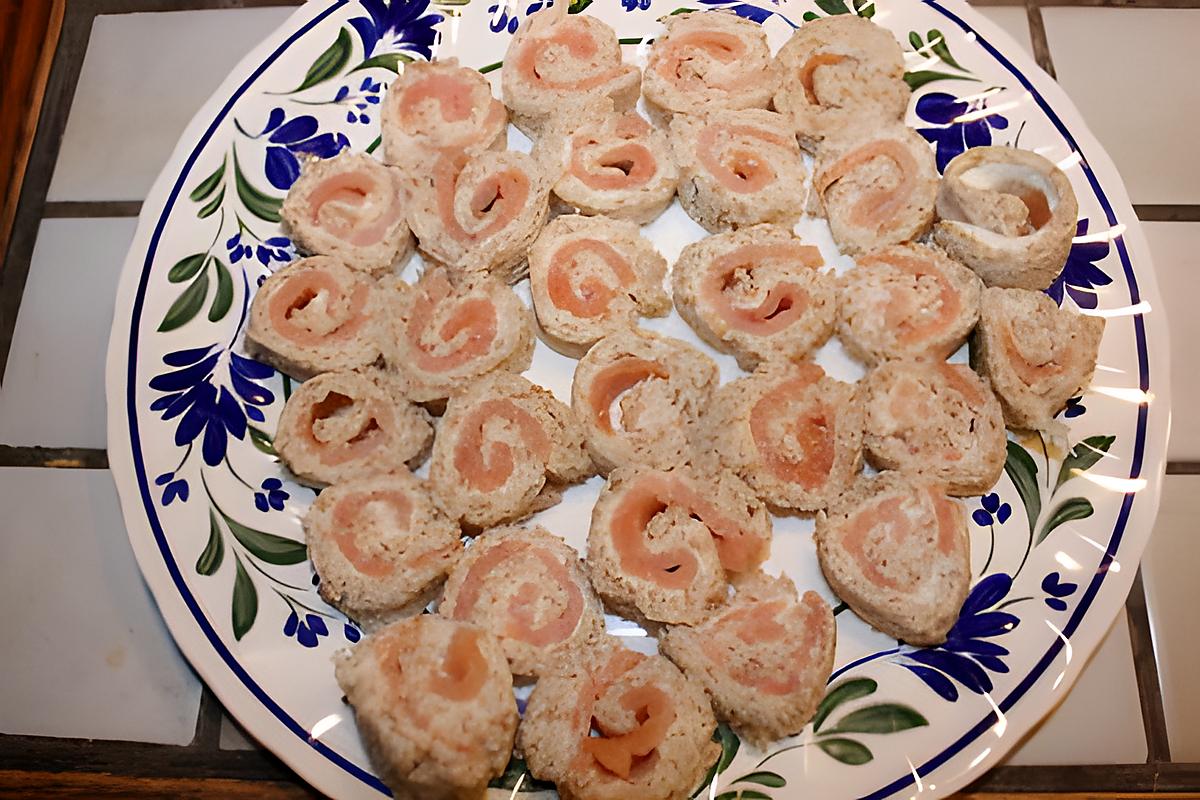 recette Roulés de saumon au gingembre