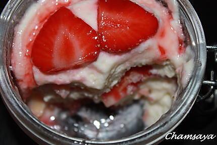 recette Fraises et litchis façon tiramisu