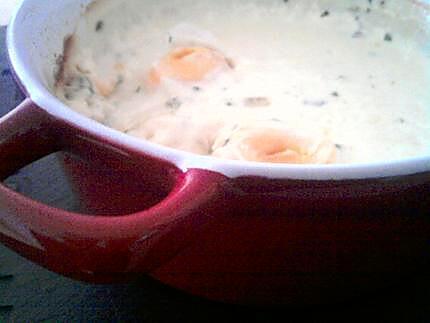 recette Oeuf cocotte au roquefort