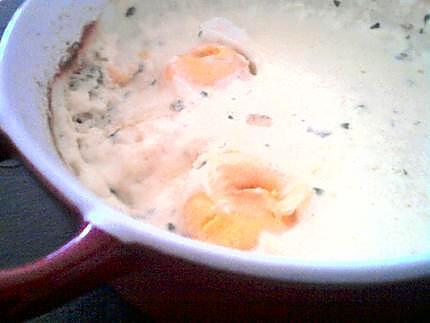 recette Oeuf cocotte au roquefort