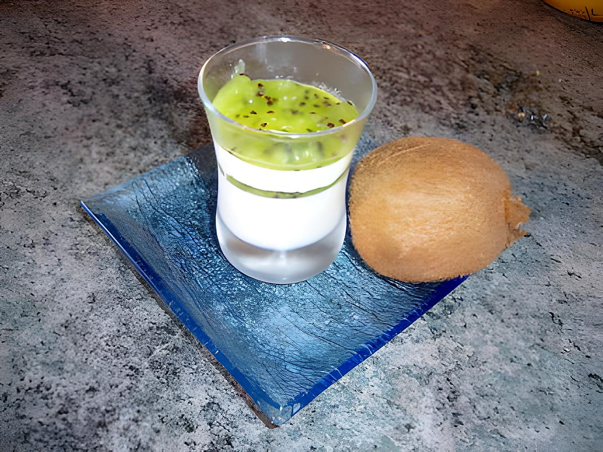 recette Panna cotta aux kiwis...