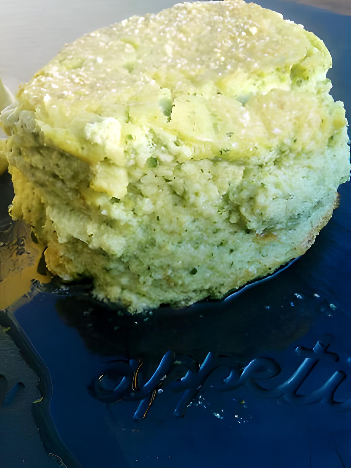 recette Flan de courgettes au roquefort