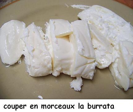 recette Pâtes fraîches aux deux asperges et mozzarella ‘‘burrata’’