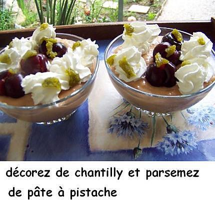 recette Coupe bicolore abricots et cerises