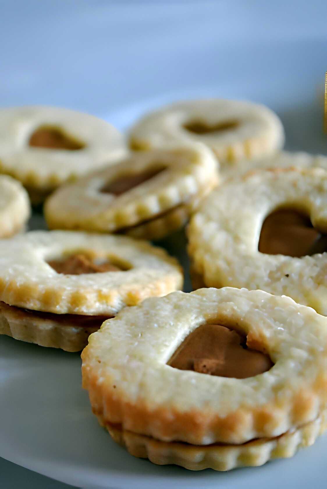Biscuits fourrés à la pâte de spéculoos