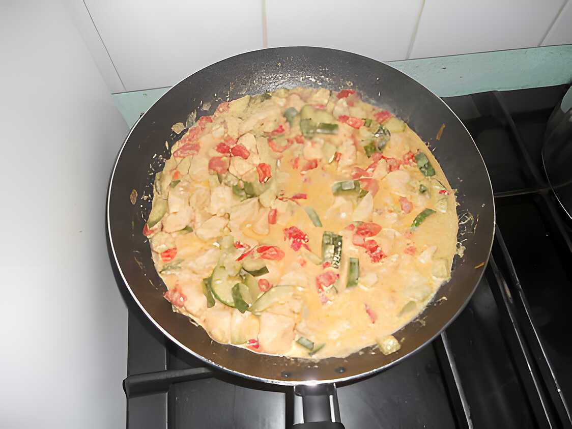 Recette de Poulet au curry (pate de curry vert)