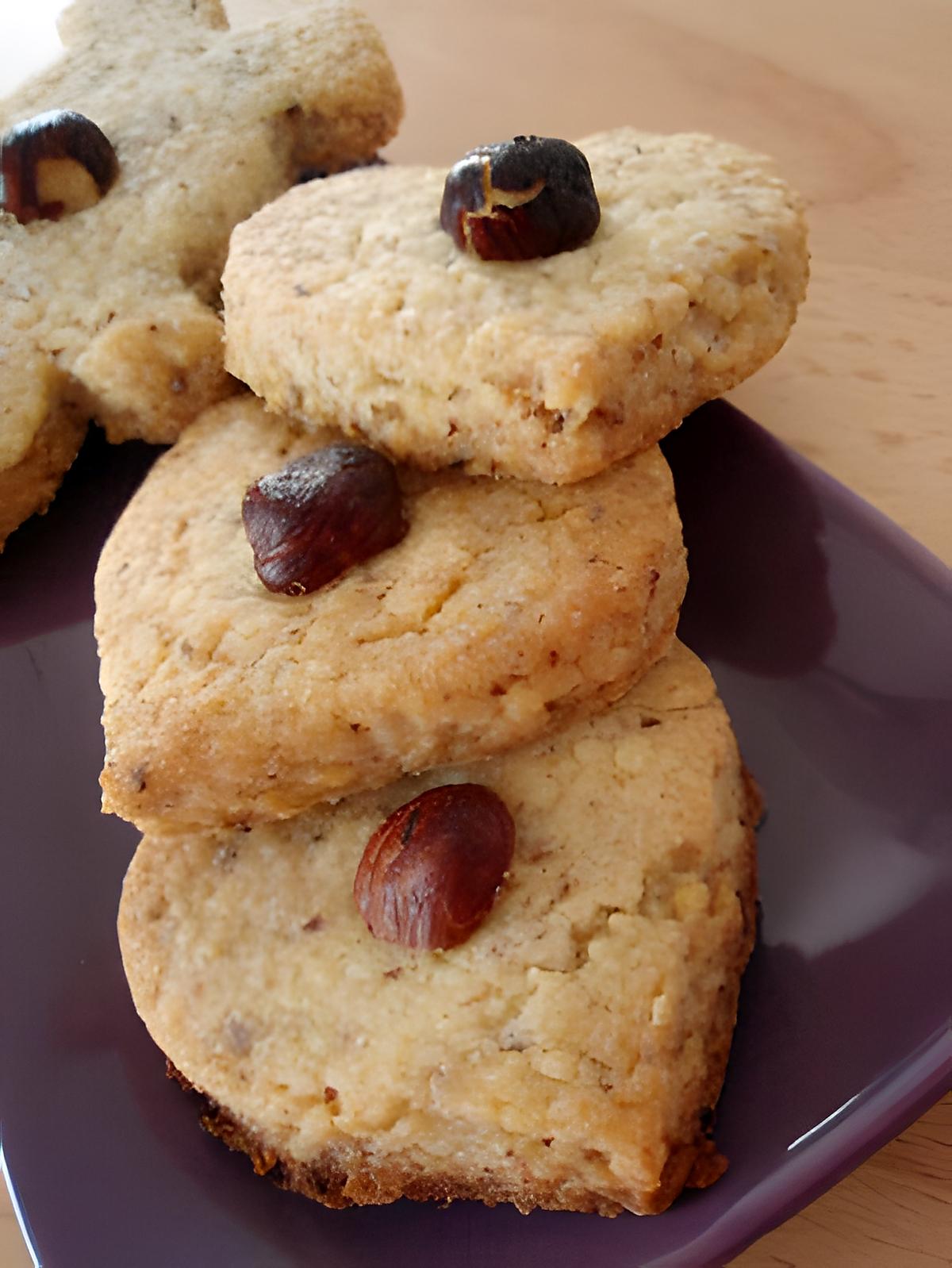 recette Petits coeurs sablés à la noisette