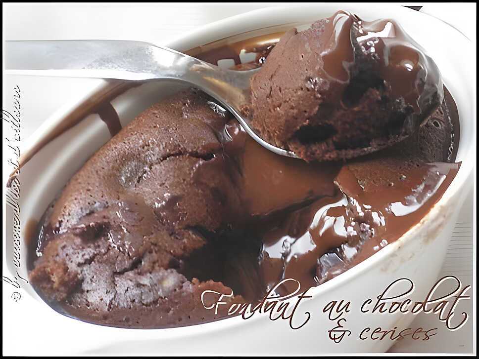 recette Fondant au chocolat & cerises