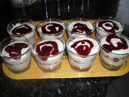 recette verrine framboise rapide