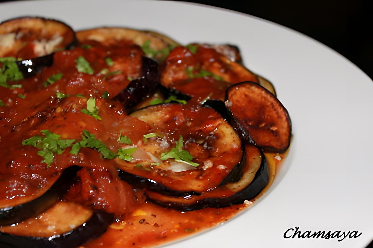 recette Fritta d'aubergines au vinaigre de framboises