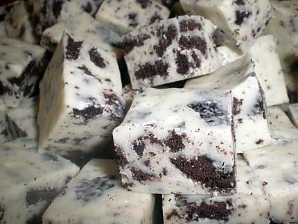 recette fudge chocolat blanc et oreo