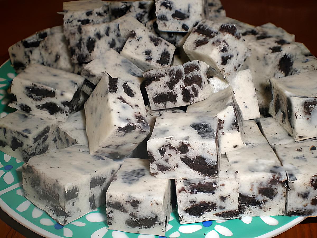 recette fudge chocolat blanc et oreo