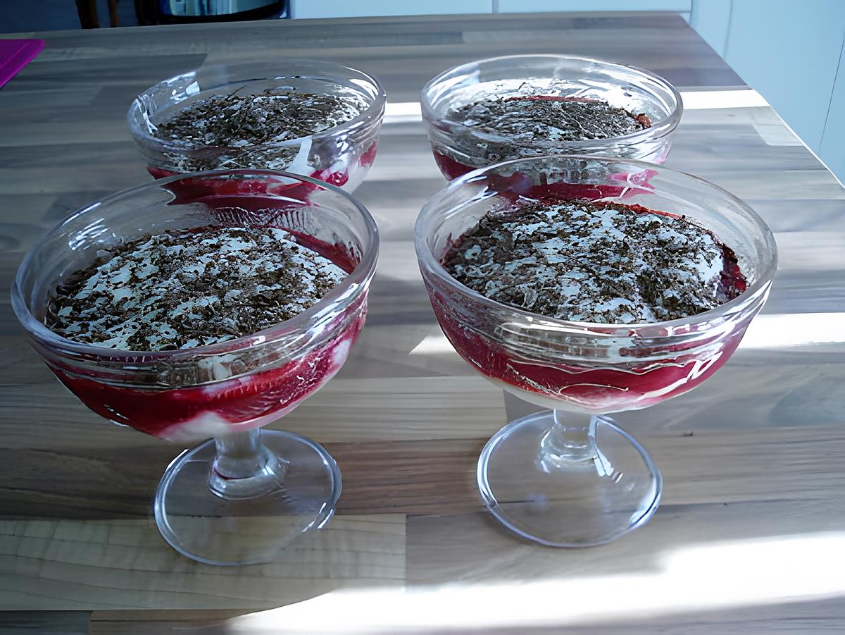 recette mousse au coulis de framboise