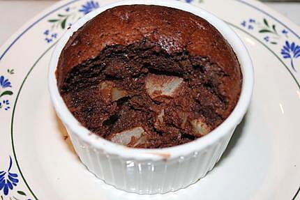 recette Ramequin Choco-Poire