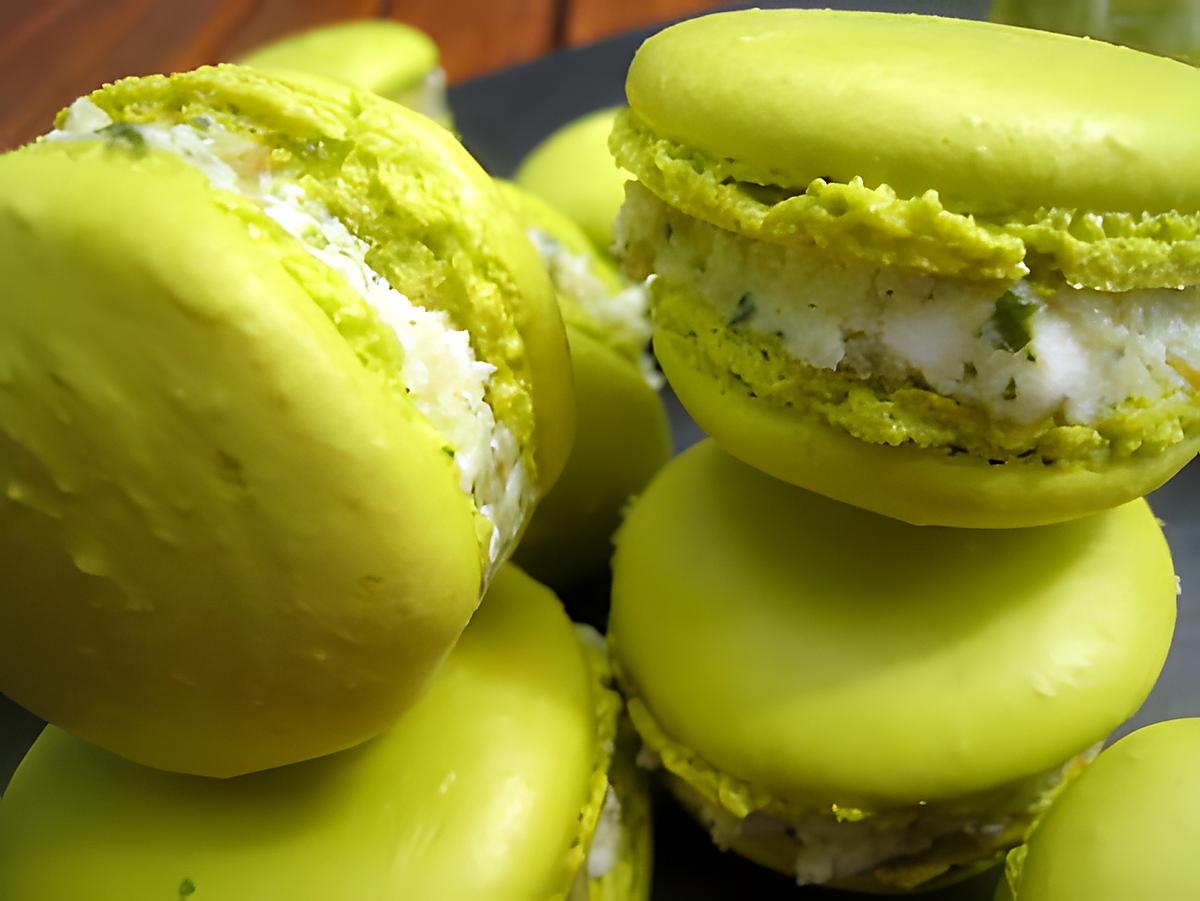 recette Macarons au pesto