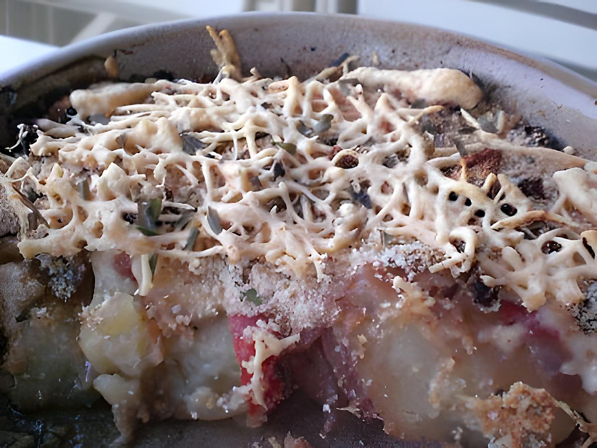 recette Gratin de pdt aux oignons rouges