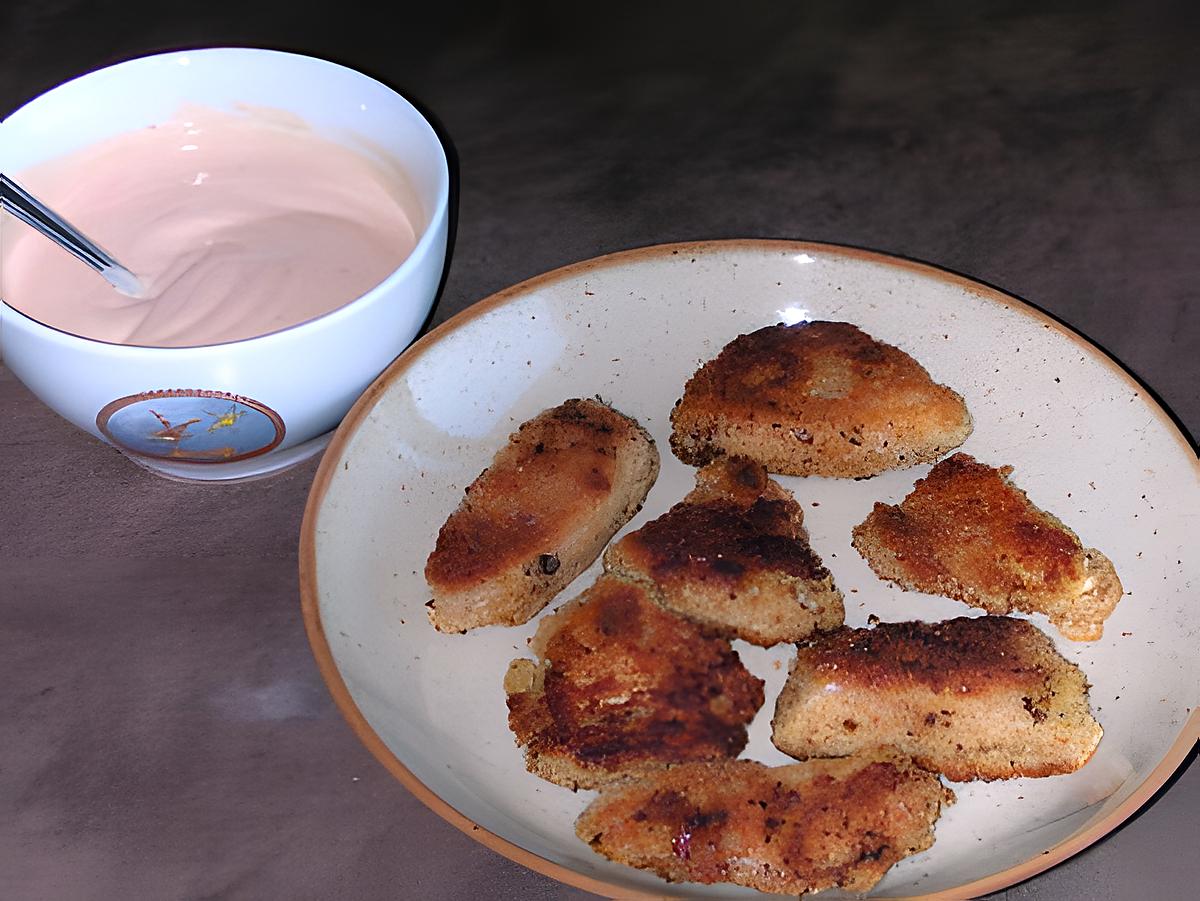 recette Nuggets maison et sauce rose