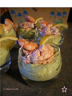 recette Verrines avocat saumon