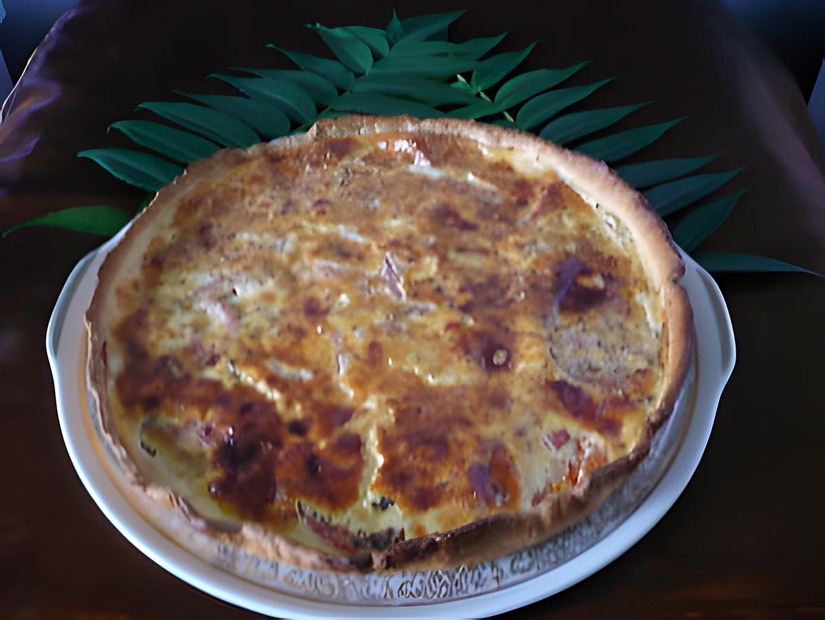 recette Quiche saumon/tomates/boursin