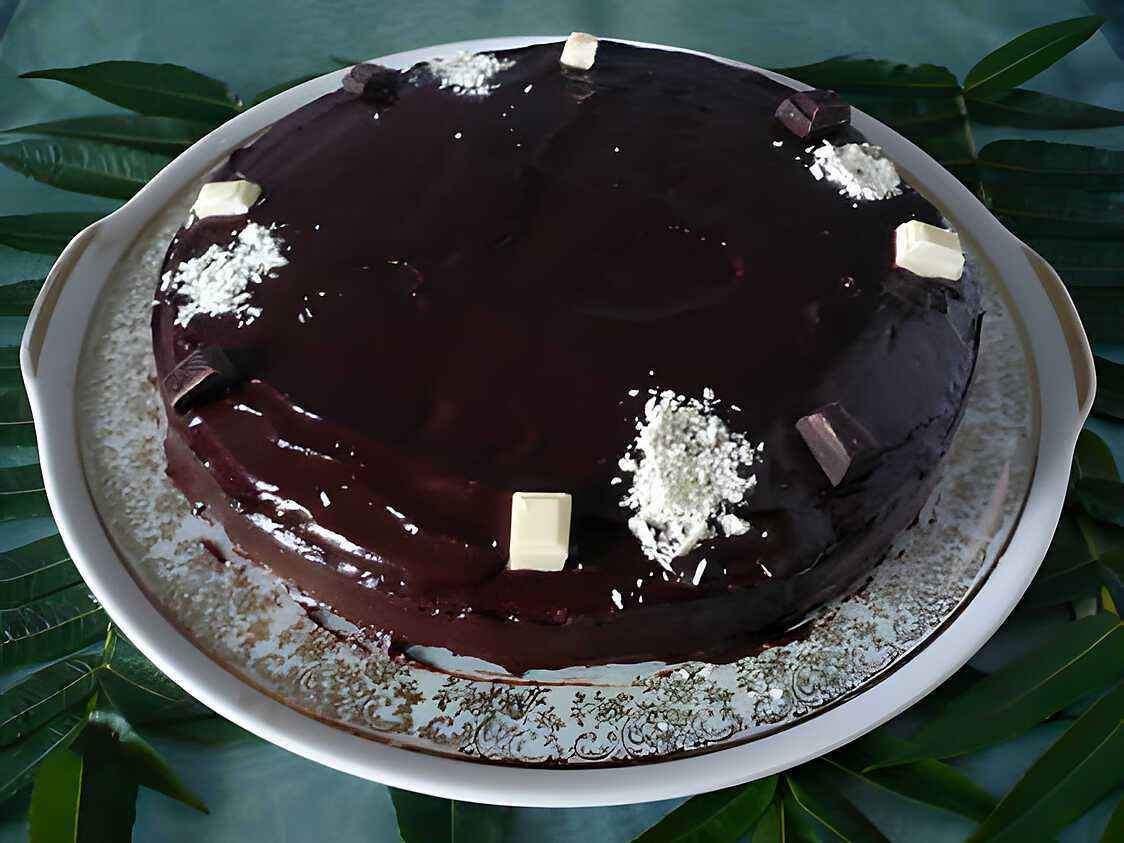 Gateau au chocolat et sa ganache