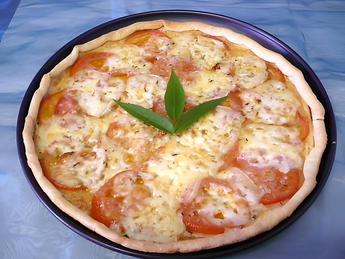 recette Tarte tomates/moutarde/mozzarella