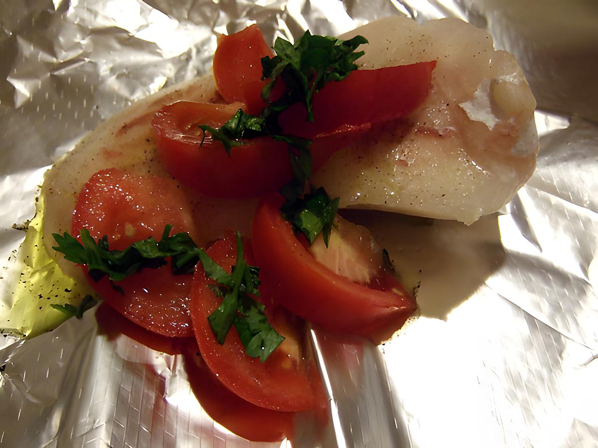 recette Papillote de cabillaud à la vapeur