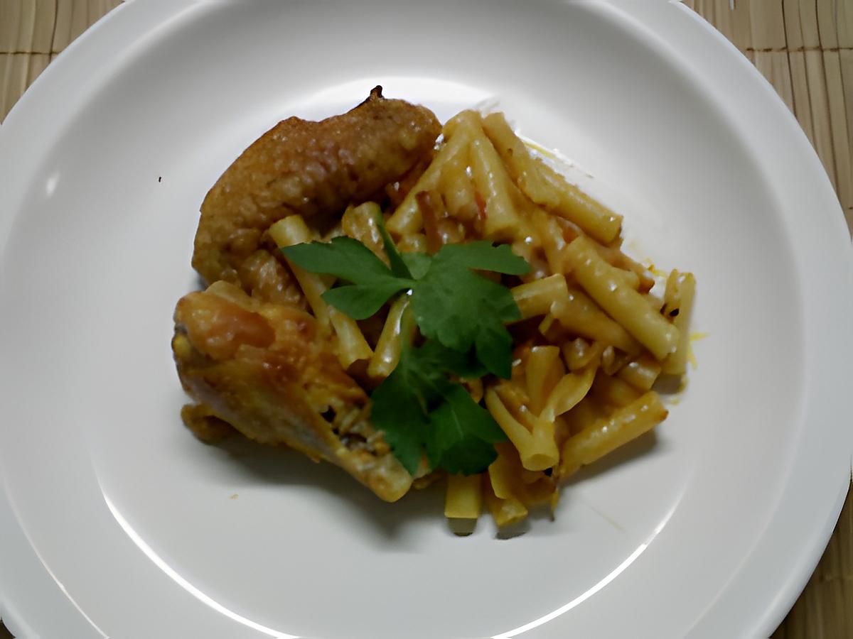 recette cari poulet au macaroni