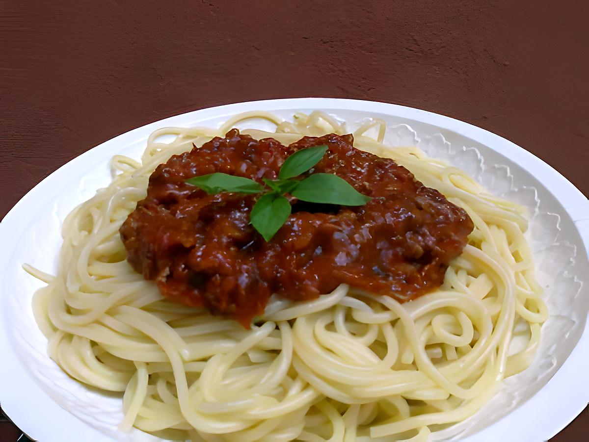 recette Spaghettis sauce bolognaise